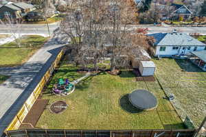 Birds eye view of property