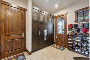 View of tiled entryway