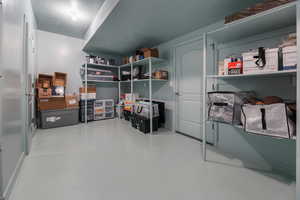 View of storage room