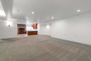 Basement Family room Kitchen