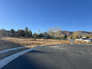 View of road featuring a mountain view