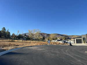 View of street featuring a mountain view