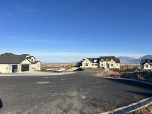 View of road with a mountain view