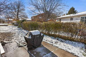 View of snowy yard