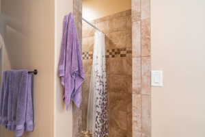 Bathroom with walk in shower