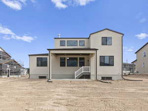 View of rear view of property