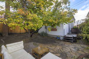 View of patio with outdoor lounge area