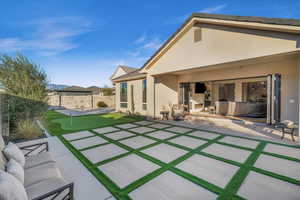 Rear view of house with a patio area