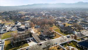 Bird's eye view featuring a mountain view