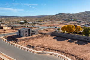 Bird's eye view featuring a mountain view