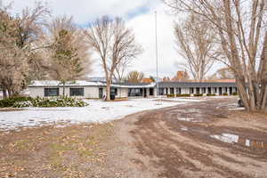 View of single story home