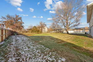 View of yard featuring central air condition unit