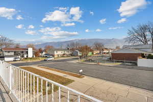 View of road featuring a mountain view