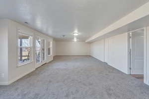 Huge family room downstairs with walkout entrance to back yard.