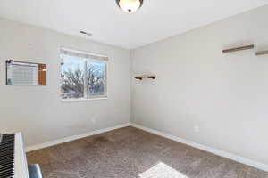 View of carpeted empty room