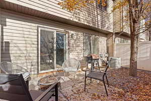 View of patio / terrace with central air condition unit