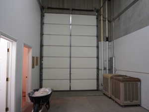 View of garage door