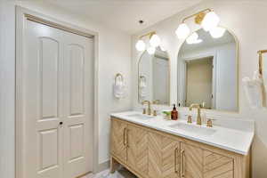 Bathroom featuring vanity