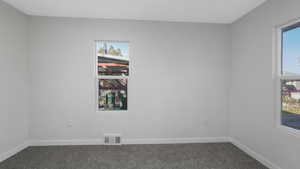 View of carpeted empty room