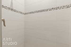 Details with tiled shower