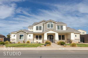 View of craftsman inspired home