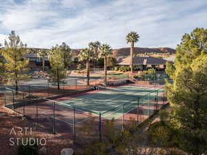 Courts at clubhouse