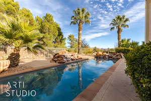 View of pool