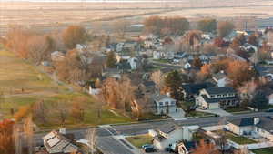 Birds eye view of property