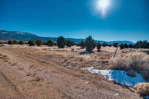 Mountain view featuring a rural view