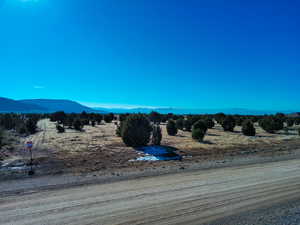 View of mountain feature with a rural view