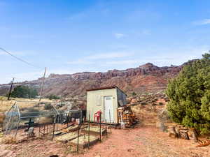 Exterior space with a rural view