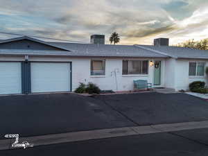 Ranch-style home with a garage