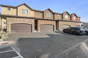 Multi unit property featuring a garage