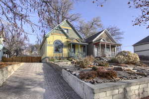 View of front of house featuring a porch