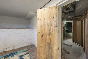 Bathroom featuring concrete flooring