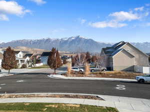 View of road featuring a mountain view