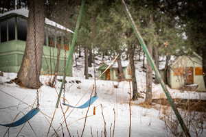 View of snowy yard