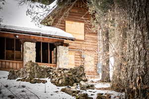 View of snowy exterior