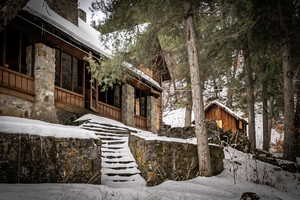 View of snow covered exterior