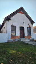 View of front of old church/subject property,