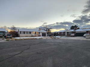 View of front of home located in cul-de-sac