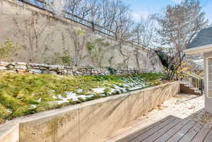 View of wooden terrace