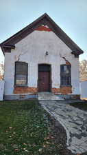 View of front of old church/parcel