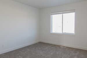 Carpeted spare room featuring a healthy amount of sunlight