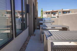 Balcony with grilling area