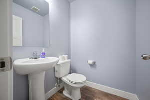 1/2 Bathroom with LVP Flooring