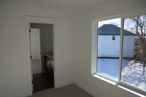 Third bedroom with carpet floors