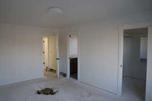 Unfurnished bedroom with a closet