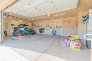 3-car garage with lots of space for vehicles & toys