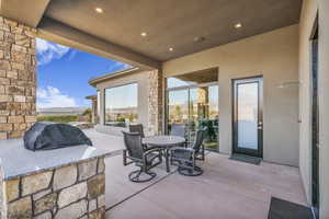 View of patio / terrace featuring area for grilling